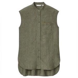 JW Anderson x Uniqlo linen sleeveless button down top size L excellent condition